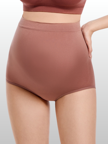 Umstands-Slip, High-Waist, Dual-Zonen-Stretch, Bauch & Hüften, Unterstützend, Druckfrei, Alle Trimester