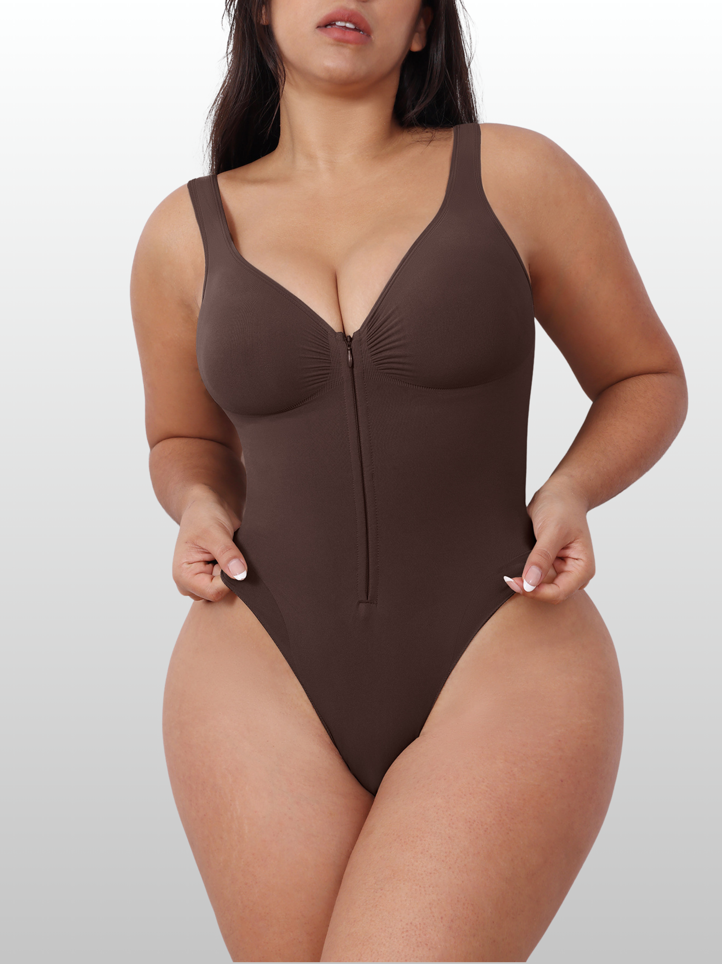Shapewear Body mit Reißverschluss vorn, Taillen-Formung