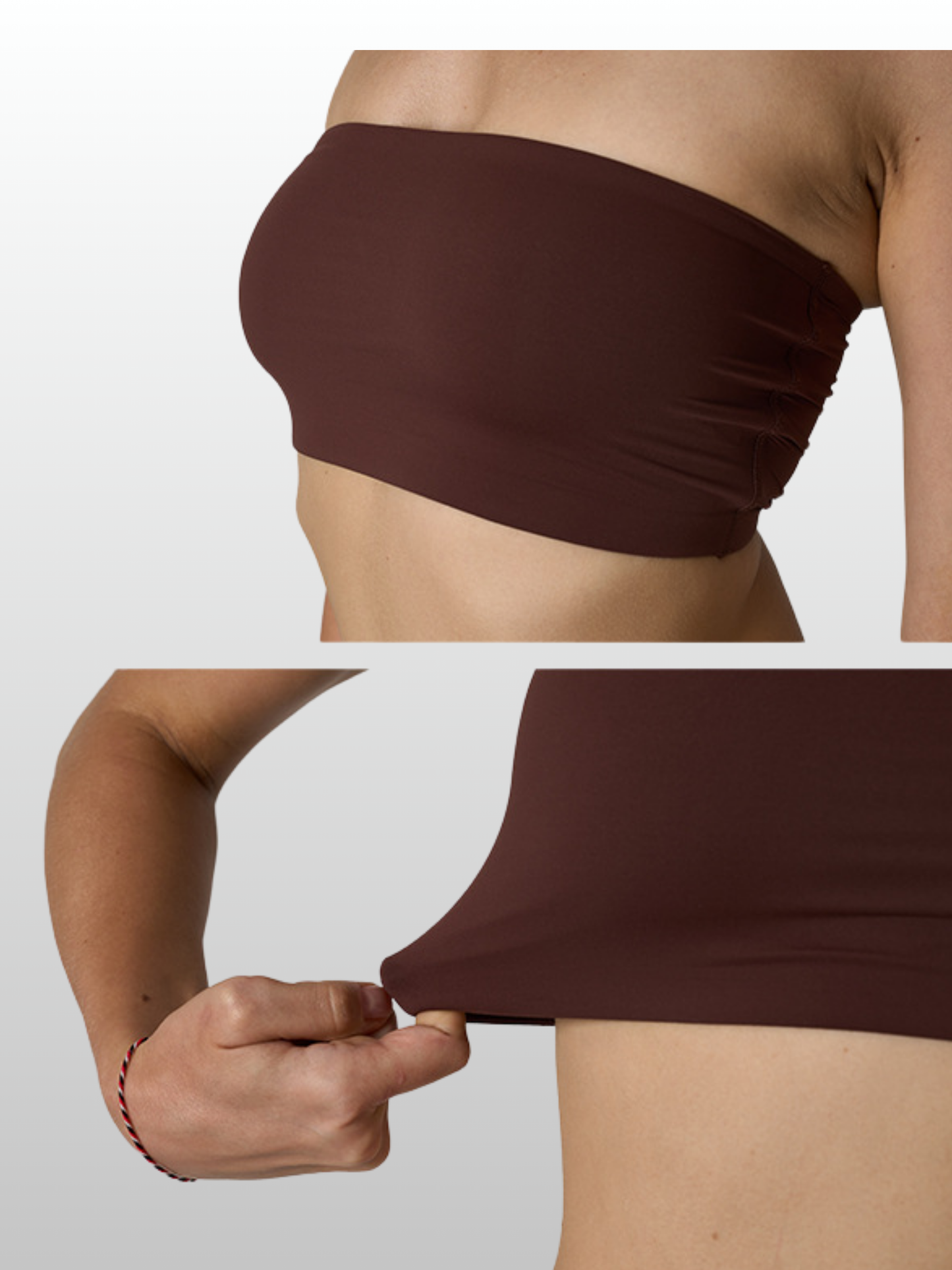Bandeau BH, Trägerlos, Nahtlos, Ohne Bügel, Ohne Polster, Stretch, Unsichtbar, Sommer, Basic