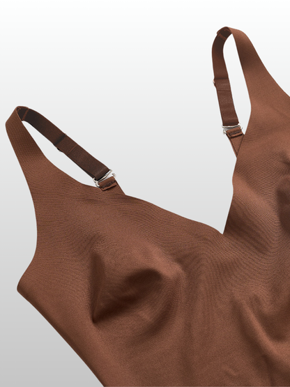 Nahtloser Umstands Body, V-Ausschnitt, Stillfreundlich, Ultra-Stretch, Schwangerschaft