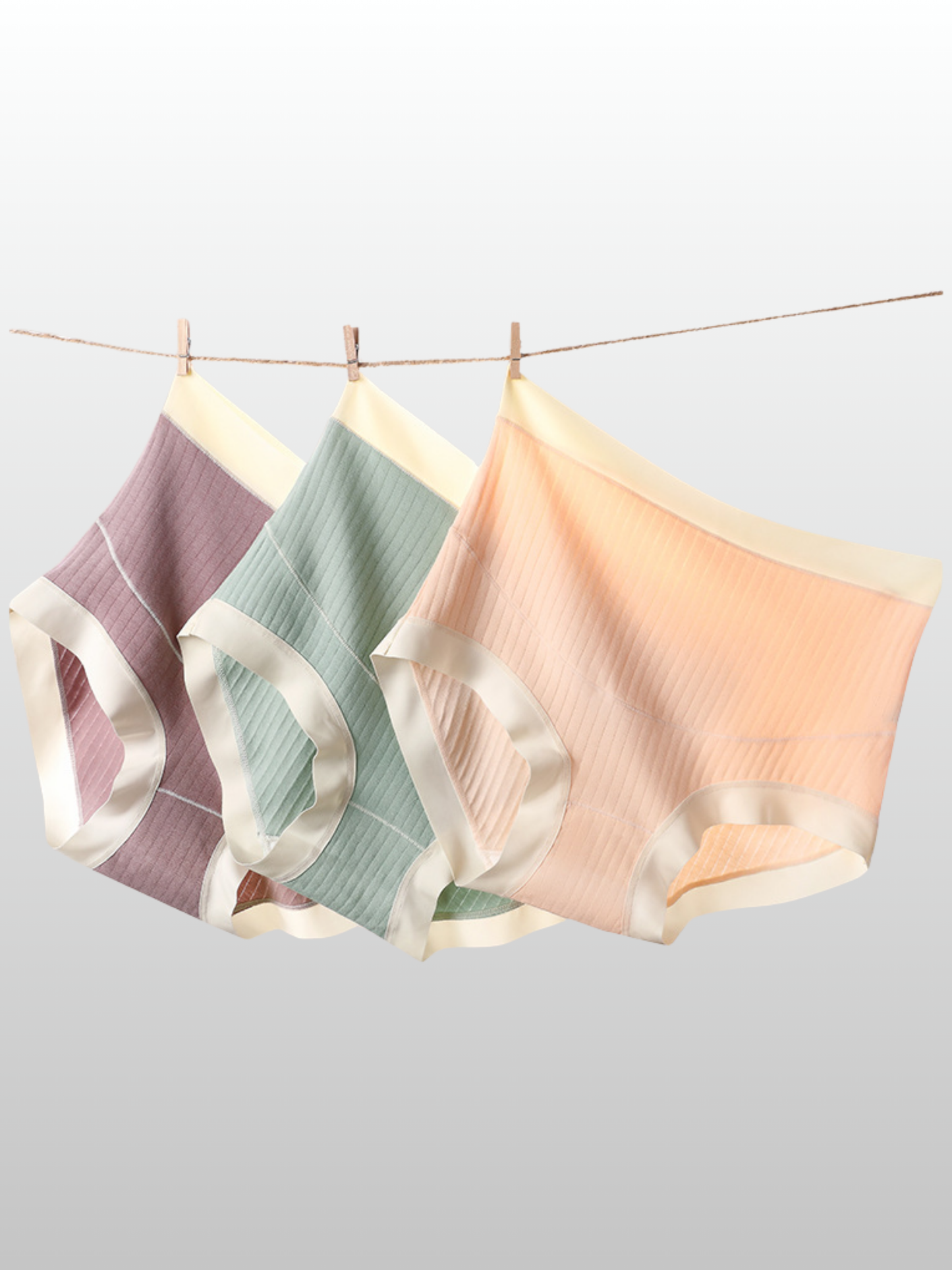 Umstands-Slip, High-Waist, Bauchunterstützung, Baumwolle, Atmungsaktiv, Kein Einrollen, Alle Trimester