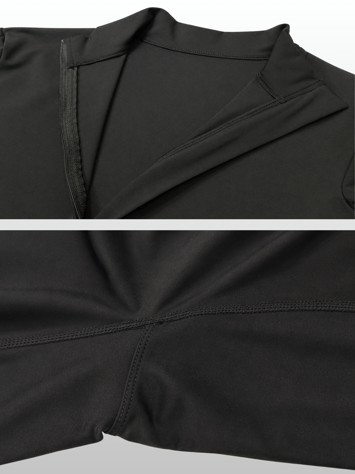 Jumpsuit Damen langarm, figurformend, mit Reißverschluss