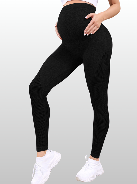 Schwangerschaftsleggings, Sport, Fitness, All-Trimester, High-Waist, Atmungsaktiv