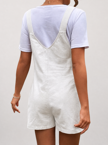 Latzhose Schwangerschaft kurz im Denim-Look, Sommer