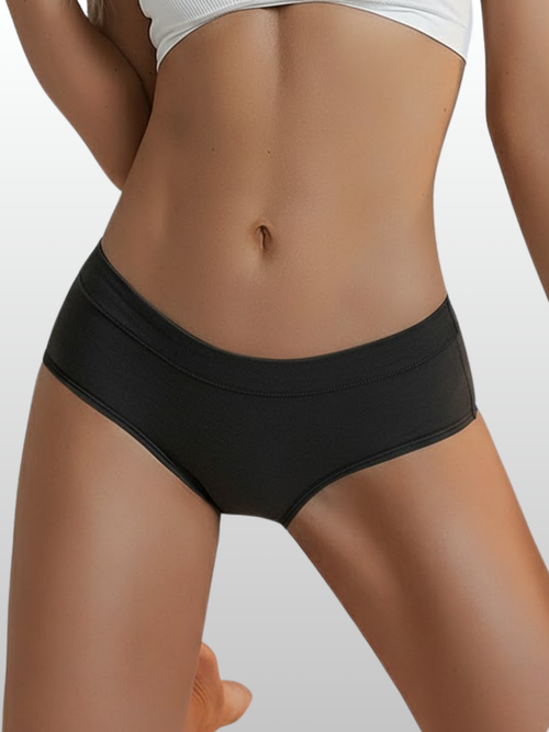 Periodenunterwäsche Baumwolle, High-Waist, auslaufsicher