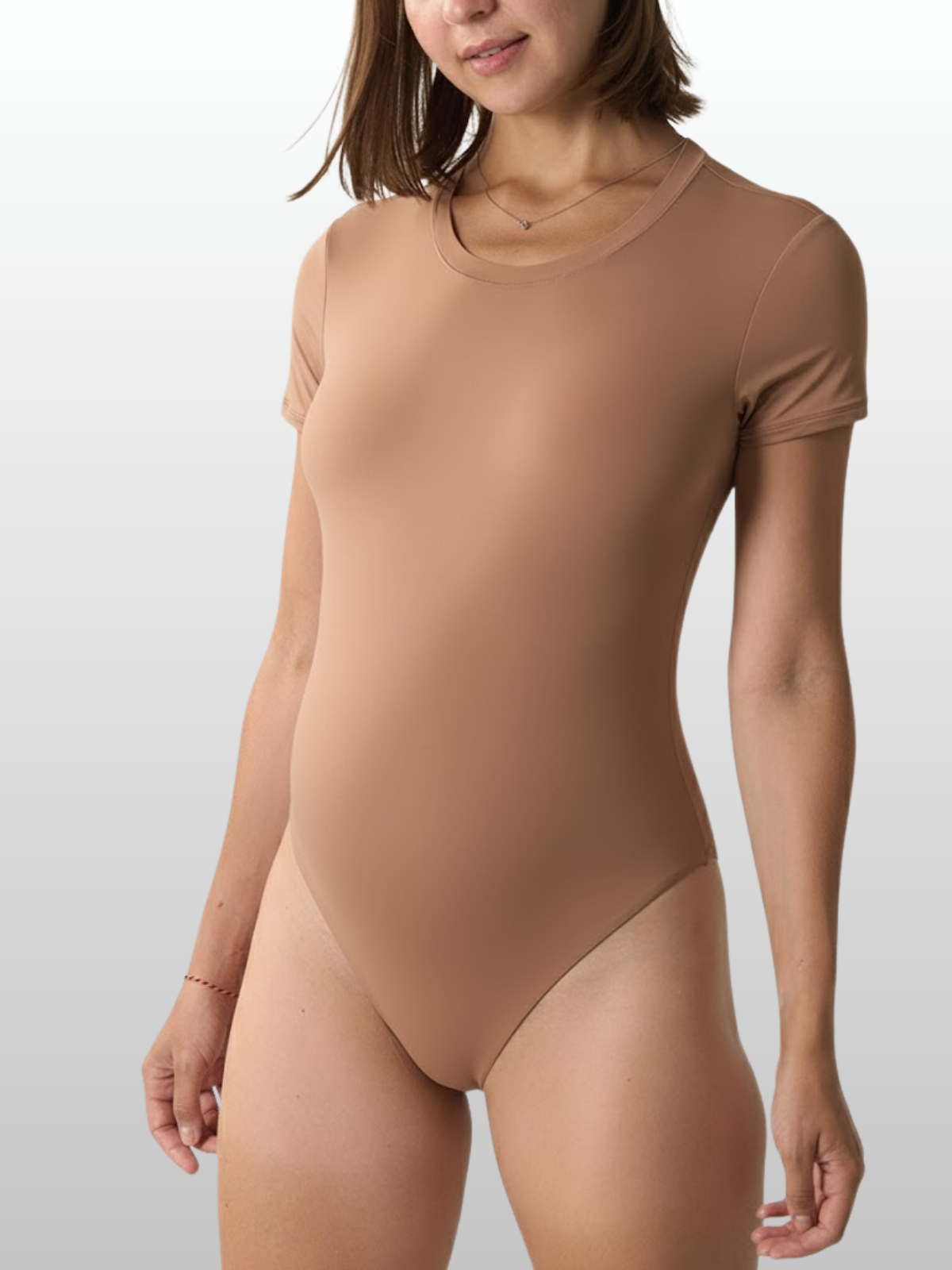 Umstandsmode, Nahtloser Umstands Body, Snap Verschluss, Dehnbar, Atmungsaktiv