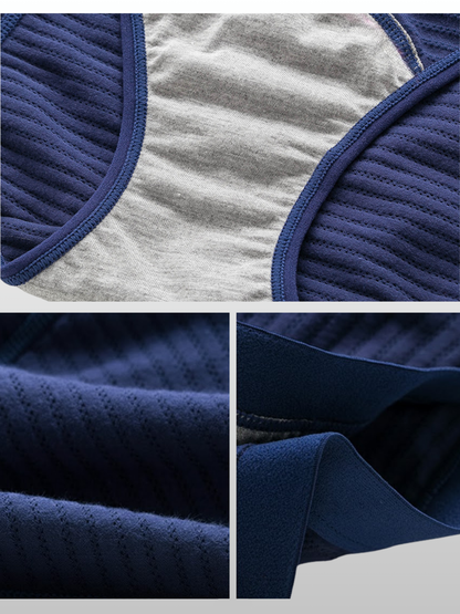 Periodenunterhose Baumwolle mit 3-Schicht-Schutz, High-Waist