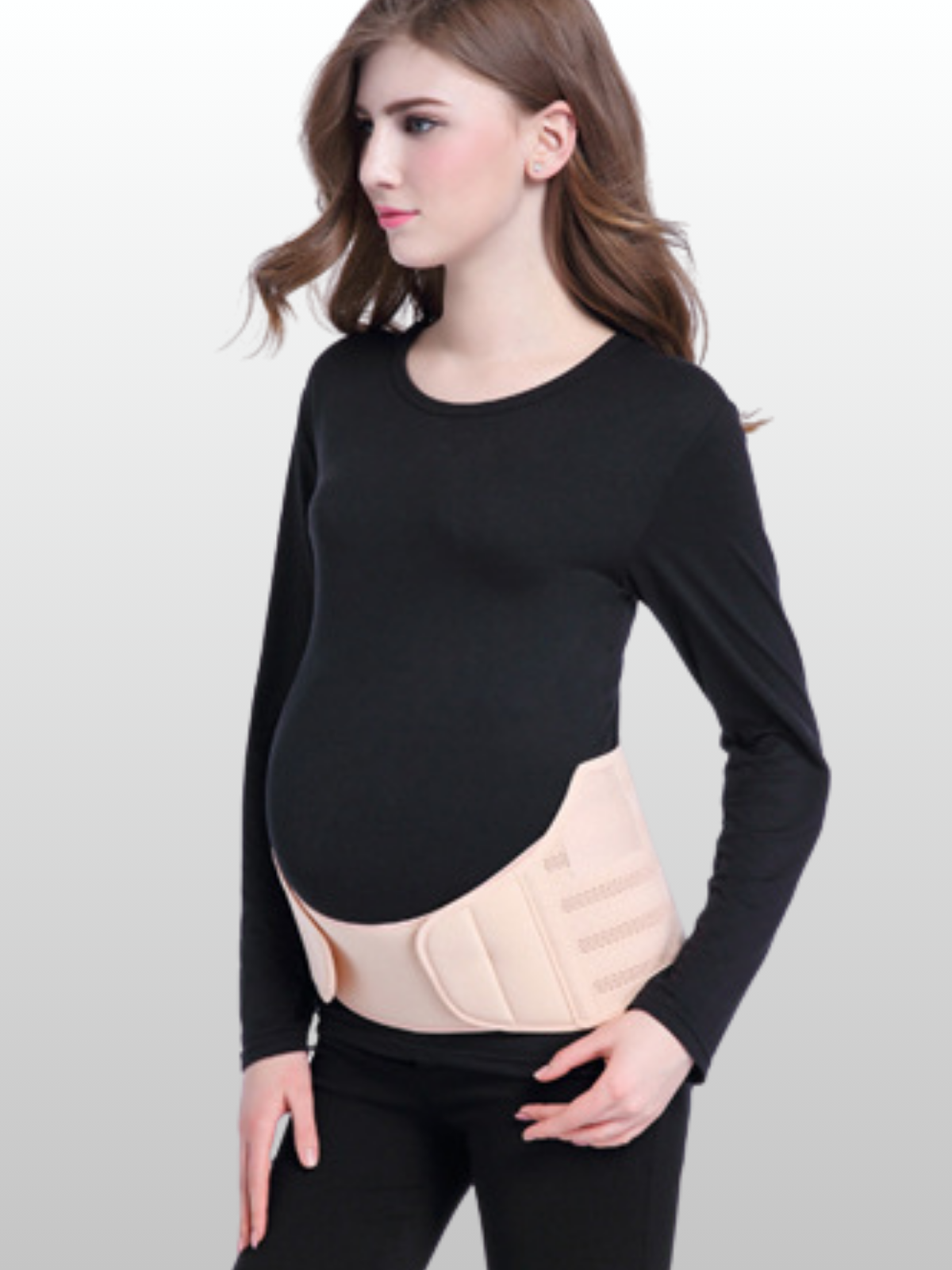 Schwangerschafts Stützgürtel, Bauchband 3-in-1, Verstellbar, Kompression, Atmungsaktiv