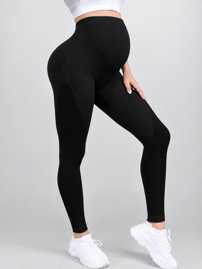 Leggings für die Schwangerschaft mit Über-Bauch-Panel für Sport und Yoga