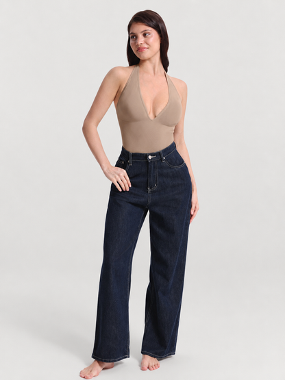 Shapewear Body Neckholder mit Taillen-Kompression, nahtlos