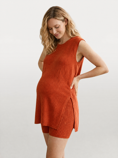 Umstands-Set: Longline-Top & Radlerhose, Alltag & Sommer