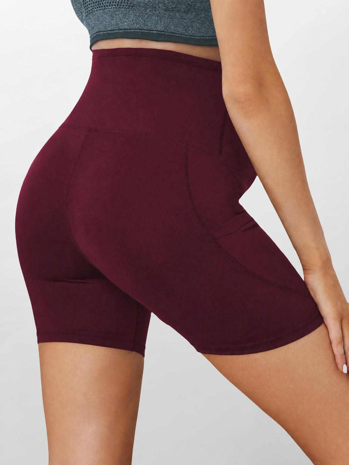 Shorts für die Schwangerschaft mit Taschen und hohem Bauchbund